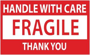Fragile stickers